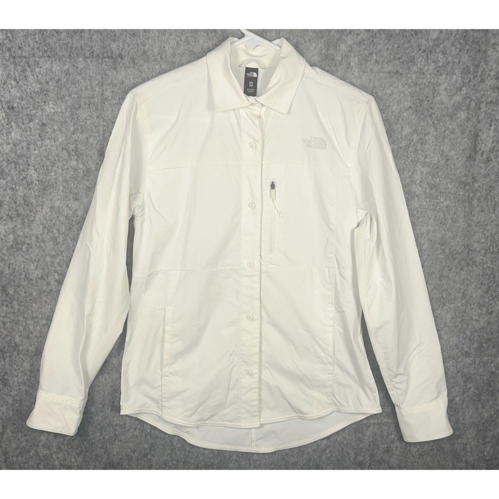 The North Face Women's Outdoor Trail Long Sleeve Vented Hiking Top White Sz XS